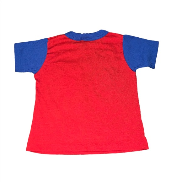 Vintage 90s Fastball Mickey Mouse Baseball Toddler Single Stitch Shirt - Picture 3 of 4